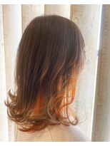 ロッコ 深谷店(ROCCO) #インナーカラー#オレンジカラー#ダークグレイ#N.