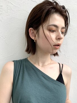 キラ 渋谷(KILLA) 【山下未紗】髪質改善 イルミナカラー 大人ボブ くすみカラー