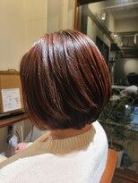 ヘアデザイン エソラ(hair design esora) 丸みのあるショートボブ