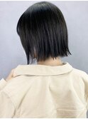 ブラックボブ_メルティカラーくびれヘアビタミンカラー_ba362011
