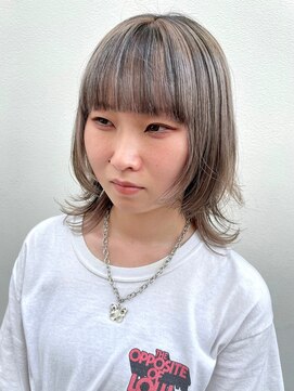 マジコ 下北沢本店(Magico) ハイトーンウルフ/アッシュベージュ/ブリーチ/髪質改善/下北沢