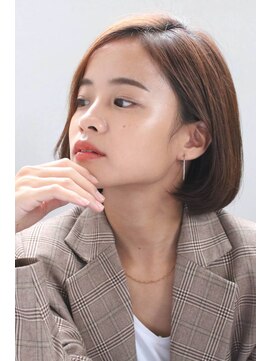 エルゴ 川崎西口(ergo) 大人可愛い20代30代40代ベージュカラー&小顔ショートボブ