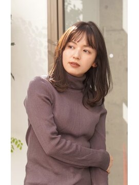 ガーデン ジングウマエ(GARDEN jingumae) アッシュブラウン/エアリーロング/前髪パーマ/美髪/レイヤー