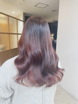 チェレ ロッソ 金剛店(Chere rosso) ブリーチなしヘア/レッドブラウン/暖色系カラー/波巻きヘア