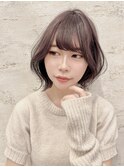 ボブ 韓国ヘア インナーカラー