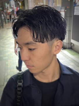 ヒロギンザ 大阪本店(HIRO GINZA) センターパート×ゆるめパーマ