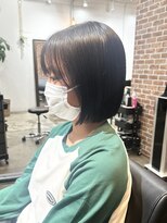 ヴィップルーム(viproom) 黒髪/グレーベージュ/レイヤーロング/前髪パーマ