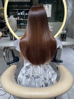 ロンドメリア 天神大名店(Lond Melia) ★斜めバングミディアムヘアグレージュカラーシルキーベージュ★