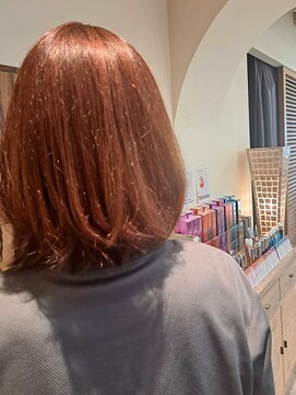 ヘアリゾート粋 トゥジュ 池袋東口店(tujuh) ショートボブ/オレンジブラウン/艶髪/髪質改善トリートメント