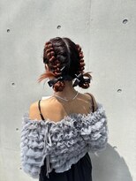 アオ(AO。)&nbsp;結婚式お呼ばれヘア/袴ヘアアレンジ/袴アレンジ/着付け