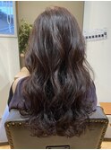 女子力高め♪暗髪ツヤカラー★コテ巻き仕上げ