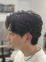 バース 梅田中崎町店(BIRTH)&nbsp;ニュアンスパーマセンターパートフェザーパーマ韓国大阪パーマ