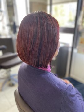 マニッシュ 三鷹駅前店 ボブレッドカラー