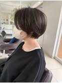 ショートカット×ひし形ショートボブ×ハイレイヤー30代40代50代