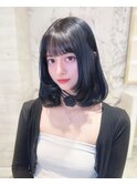 韓国ボブ◇グレーブラック