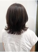 イメチェン/ブルーブラック/美髪/ワイドバング