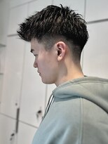 ロンドアンメゾン 原宿(Lond un Maison.)&nbsp;スパイキーショート/ブルーブラック/フェザーパーマサーフカール