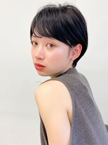 アース 市川店(HAIR & MAKE EARTH) 秋の透明感◎黒髪風ショート×顔周り小顔