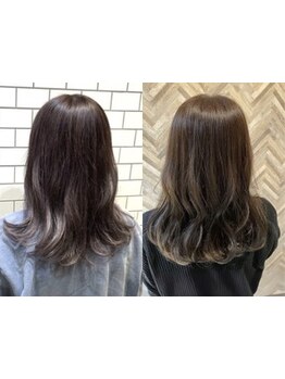 プチプラでも艶感×透明感カラーが叶う◎[我孫子/ヘッドスパ/白髪染め/髪質改善/縮毛矯正/MEN'S/学割U24]