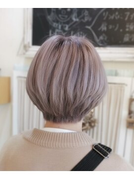リエットヘア(Lie et.hair) #ショートボブ#グレージュ#西尾美容室#西尾髪質改善#ツヤ髪