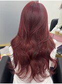 ブリーチなしダブルカラーで理想の赤髪作ります！