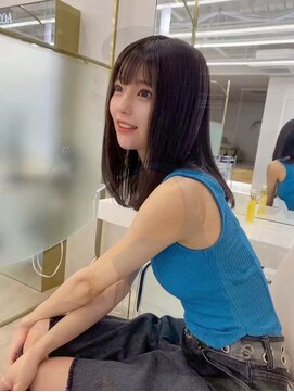 コア銀座メゾン(COA GINZA Maison) 髪質改善レイヤーカット前髪カット顔周りレイヤー暗めカラー銀座