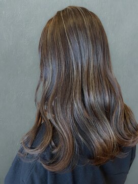 ジッカジッカ(Jicca Zicca) ロングハイライト/ストレートロング/グレージュ