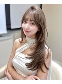 ミニウルフレイヤーカット顔周り前髪韓国ミディアムロング/池袋
