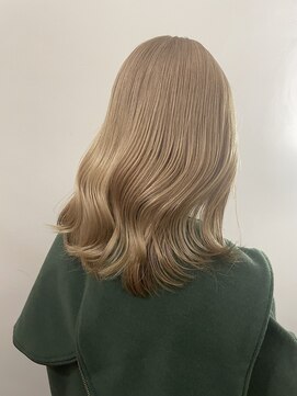 サンク 原宿 表参道(cinq) マロンベージュモカベージュレイヤーカットブリーチカラー原宿