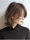 ミディアムレイヤー脱白髪染め白髪ぼかしカラー 40代50代60代