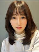 ［梅田stylist芹原］ぴょな風ミディアムレイヤー