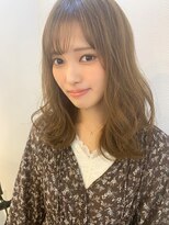 マリアバイアフロート(Maria by AFLOAT)&nbsp;【山田】シースルーバングことりベージュふわミディ