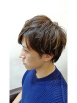 ヘアースペースシャルム (HAIR SPACE Charme)&nbsp;耳かけマッシュウルフ×メッシュカラー