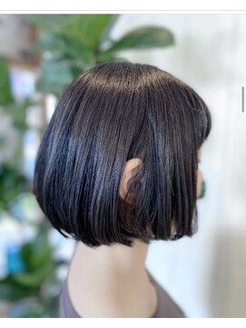 ロッコ 深谷店(ROCCO) ＃ダークグレー＃N.カラー＃ショートボブ＃ブルーブラック