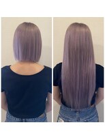 ヘアメイクアート(Hair make Art)&nbsp;エクステ80本&ブリーチして薄ピンクにしました☆