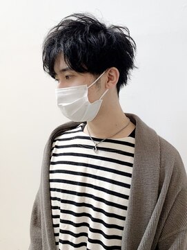 チェスト 姫路店(CHEST) 【今井良輔】黒髪パートマッシュ|アッシュブラック