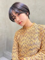 銀座　LIBERTE 小型ショート×透明感グレージュ