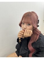 アーチフォーヘア 心斎橋店(a-rch for hair) ピンクかわいいガーリースタイル