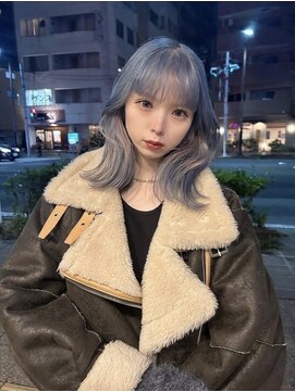 ヘアーデザイン アルエ(HAIR×design ARUE) ライトブルー×アイスピンク