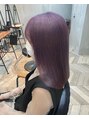 ラフィス ヘアー エルア 武庫之荘店(La fith hair elua) ブリーチ2回でつくるパープル