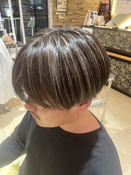 ウィル 都島店(WiLL) 20代30代40代大人ハンサム白髪ぼかしハイライトマッシュ