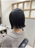 切りっぱなし外はねボブ♪