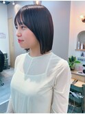 地毛風カラー/ナチュラルレイヤーカット/ショートボブ[船橋]