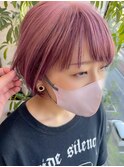 Goofy銀座/逆インナーカラー/ピンクオンピンク/ショート/東京