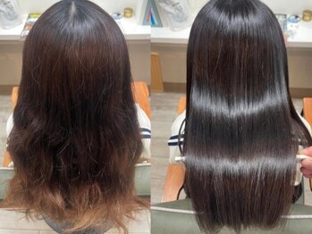 ディアーズ(Dears)の写真/髪質を見極めた薬剤調合で、ストレートをかけたとは思えないほど、自然で滑らかな仕上がりを実現◎