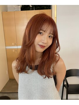 レル(lelu) くすみorange ブリーチ必須