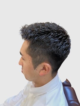 銀座マツナガ 浅草店 短髪ビジネスマン人気スタイルナチュラルアイロンパーマ