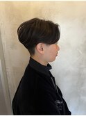 センターパート 池袋メンズカット