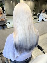 サロウィン 新潟万代店(SALOWIN)&nbsp;★美髪イメチェンモテ髪愛されホワイトブロンドデザインカラー