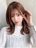 【NEW OPEN】 小顔前髪あり後れ毛サイドバングメルティカラー